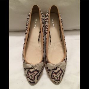 Miu Miu logo espadrilles size 41